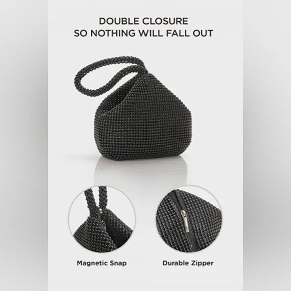 BLACK BEADED WRISTLET - Picture 3 of 6